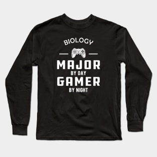 biology major by day gamer by night Long Sleeve T-Shirt